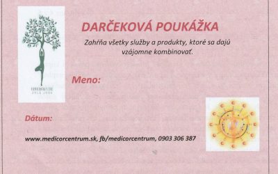 DARČEKOVÁ POUKÁŽKA